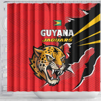 Cricket Guyana Jaguars Shower Curtain Go Champion