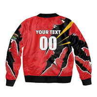 Custom Cricket Guyana Jaguars Sleeve Zip Bomber Jacket Go Champion