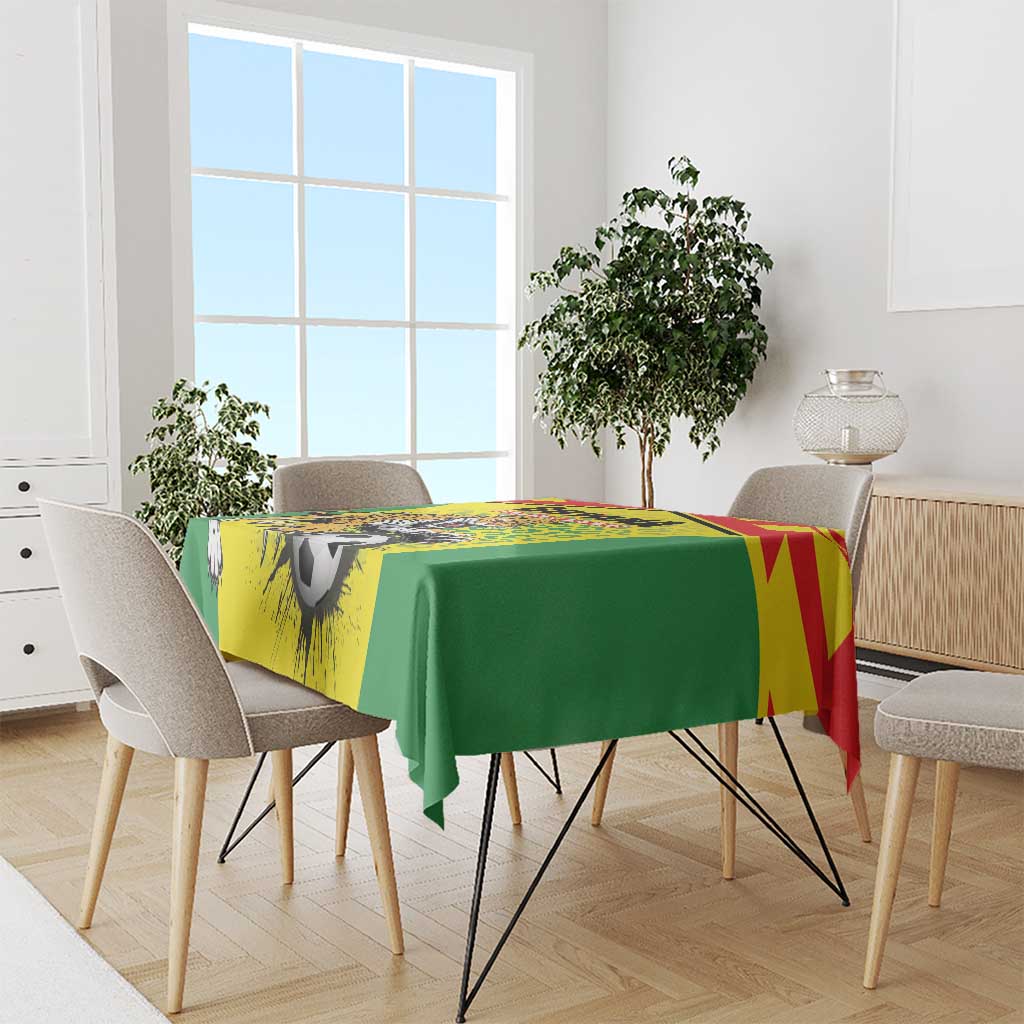 Football Guyana Tablecloth Golden Jaguars