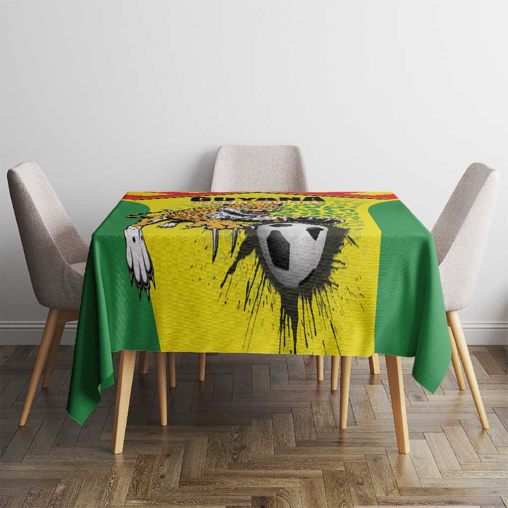 Football Guyana Tablecloth Golden Jaguars
