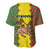 Ethiopia Baseball Jersey Ethiopian Lion Of Judah With African Pattern - Wonder Print Shop