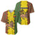 Ethiopia Baseball Jersey Ethiopian Lion Of Judah With African Pattern - Wonder Print Shop