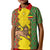 Ethiopia Kid Polo Shirt Ethiopian Lion Of Judah With African Pattern - Wonder Print Shop