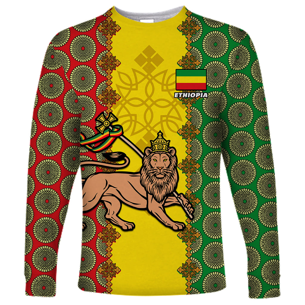 ethiopia-long-sleeve-shirt-ethiopian-lion-of-judah-with-african-pattern