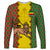 Ethiopia Long Sleeve Shirt Ethiopian Lion Of Judah With African Pattern - Wonder Print Shop