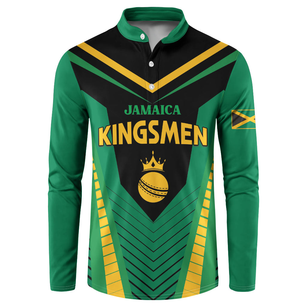 Custom Jamaica 2026 Cricket Kingsmen Button Sweatshirt We Are Tallawah