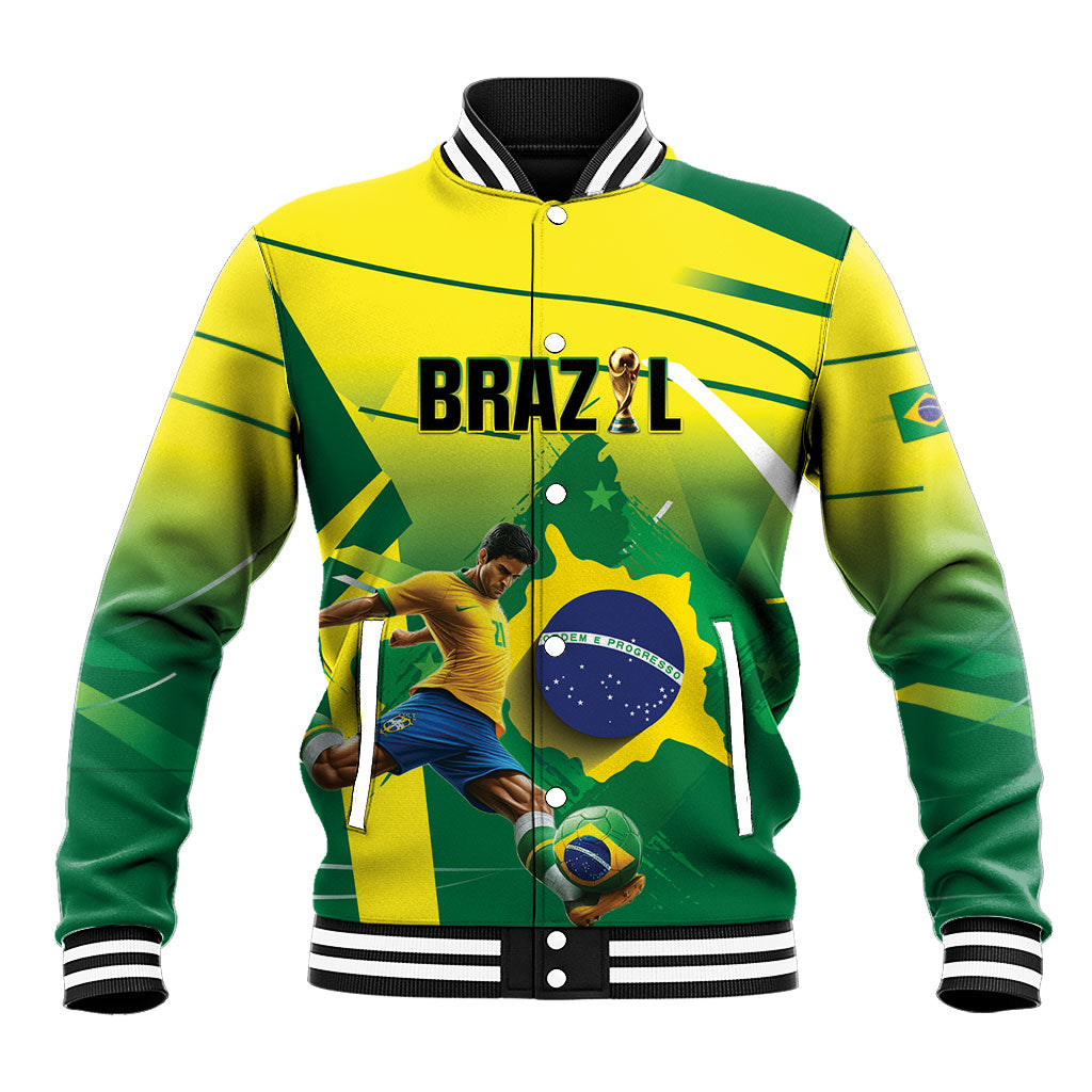 Custom Brazil 2026 World Football Baseball Jacket Selecao Champions