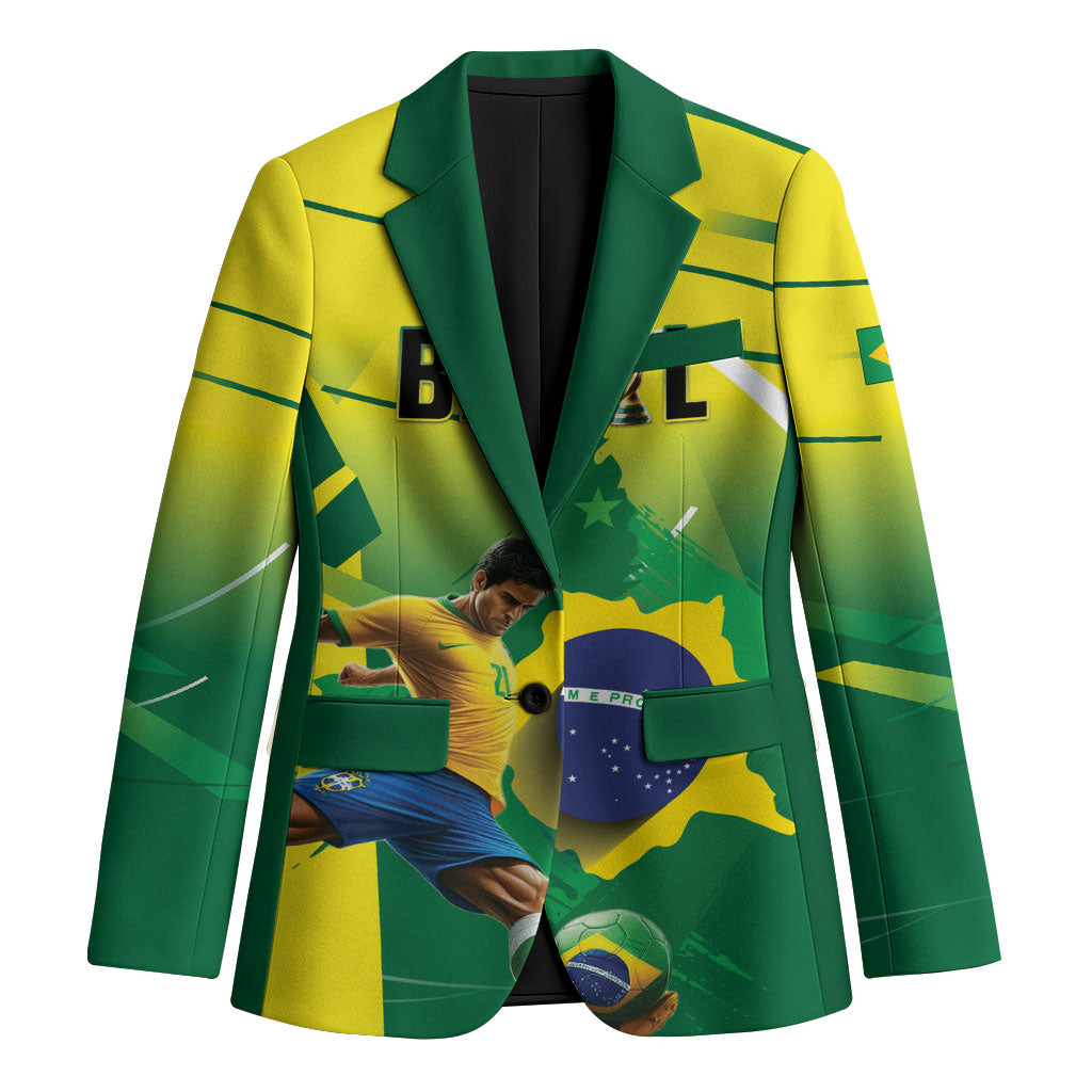 Custom Brazil 2026 World Football Blazer Selecao Champions