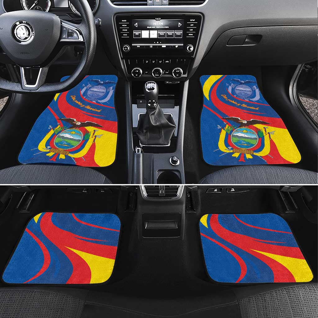 Ecuador Independence Day Car Mats Dios patria y libertad - Wonder Print Shop