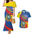 Ecuador Independence Day Couples Matching Mermaid Dress and Hawaiian Shirt Dios patria y libertad - Wonder Print Shop