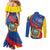 Ecuador Independence Day Couples Matching Mermaid Dress and Long Sleeve Button Shirt Dios patria y libertad