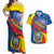 Ecuador Independence Day Couples Matching Off Shoulder Maxi Dress and Hawaiian Shirt Dios patria y libertad - Wonder Print Shop