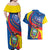 Ecuador Independence Day Couples Matching Off Shoulder Maxi Dress and Hawaiian Shirt Dios patria y libertad - Wonder Print Shop