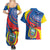 Ecuador Independence Day Couples Matching Summer Maxi Dress and Hawaiian Shirt Dios patria y libertad - Wonder Print Shop