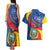 Ecuador Independence Day Couples Matching Tank Maxi Dress and Hawaiian Shirt Dios patria y libertad - Wonder Print Shop