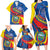 Ecuador Independence Day Family Matching Long Sleeve Bodycon Dress and Hawaiian Shirt Dios patria y libertad - Wonder Print Shop