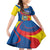 Ecuador Independence Day Family Matching Mermaid Dress and Hawaiian Shirt Dios patria y libertad - Wonder Print Shop