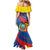 Ecuador Independence Day Family Matching Mermaid Dress and Hawaiian Shirt Dios patria y libertad - Wonder Print Shop