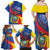 Ecuador Independence Day Family Matching Off Shoulder Maxi Dress and Hawaiian Shirt Dios patria y libertad - Wonder Print Shop