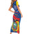 Ecuador Independence Day Family Matching Short Sleeve Bodycon Dress and Hawaiian Shirt Dios patria y libertad - Wonder Print Shop