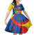 Ecuador Independence Day Family Matching Summer Maxi Dress and Hawaiian Shirt Dios patria y libertad - Wonder Print Shop