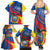 Ecuador Independence Day Family Matching Summer Maxi Dress and Hawaiian Shirt Dios patria y libertad - Wonder Print Shop