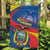 Ecuador Independence Day Garden Flag Dios patria y libertad - Wonder Print Shop