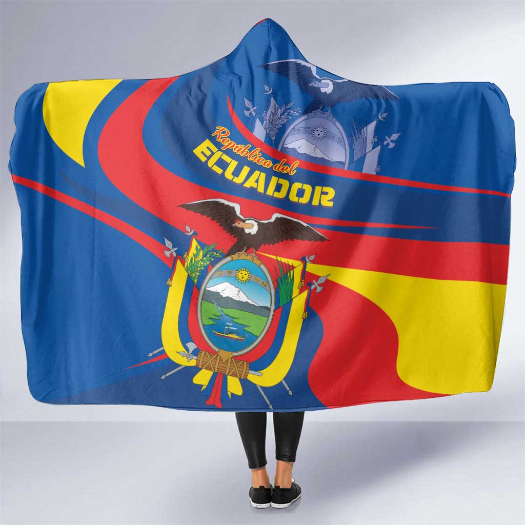 Ecuador Independence Day Hooded Blanket Dios patria y libertad