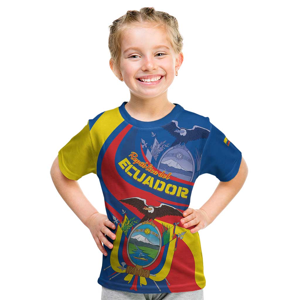 Ecuador Independence Day Kid T Shirt Dios patria y libertad - Wonder Print Shop