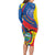 Ecuador Independence Day Long Sleeve Bodycon Dress Dios patria y libertad - Wonder Print Shop