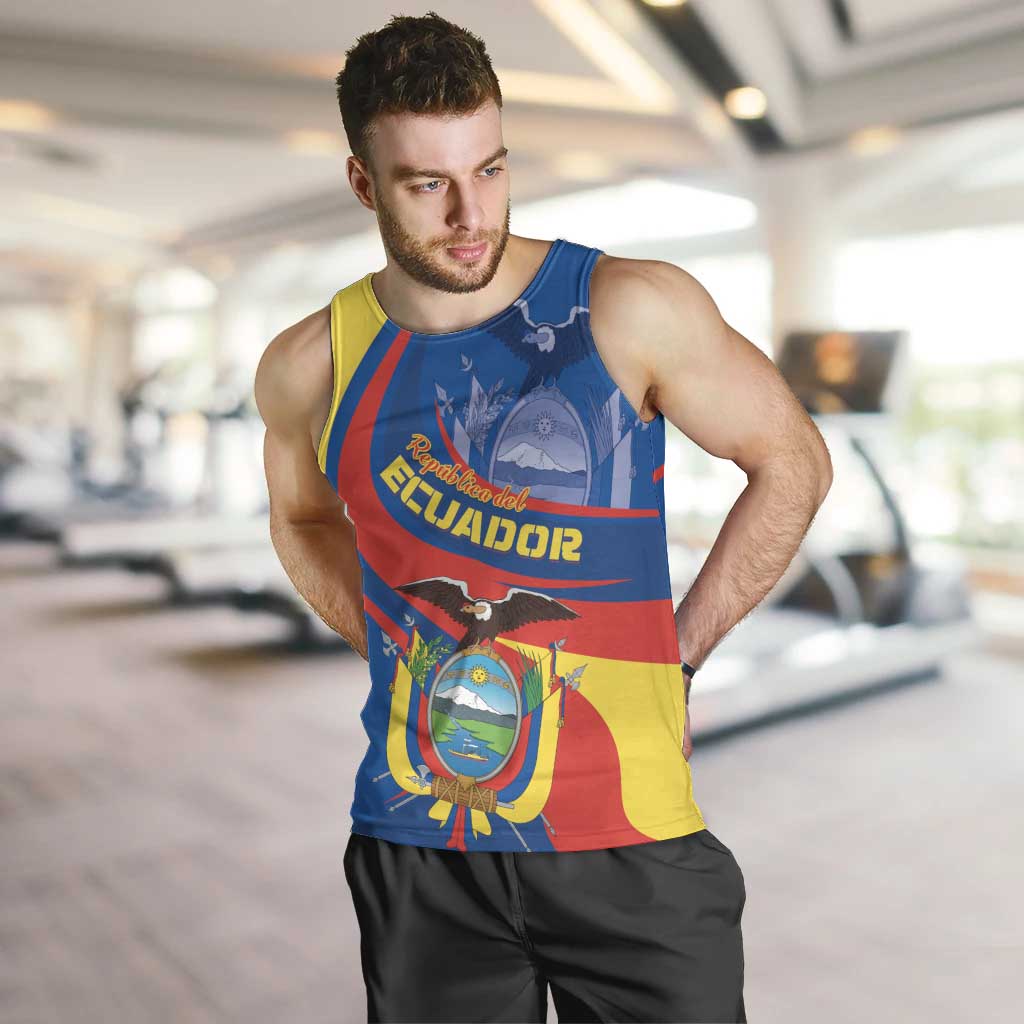 Ecuador Independence Day Men Tank Top Dios patria y libertad - Wonder Print Shop