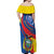 Ecuador Independence Day Off Shoulder Maxi Dress Dios patria y libertad - Wonder Print Shop