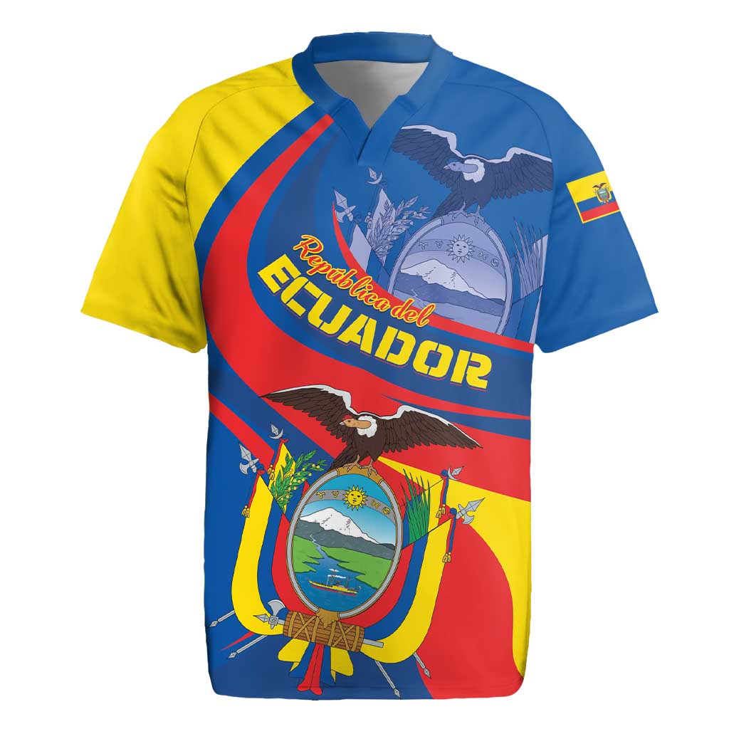 Ecuador Independence Day Rugby Jersey Dios patria y libertad - Wonder Print Shop