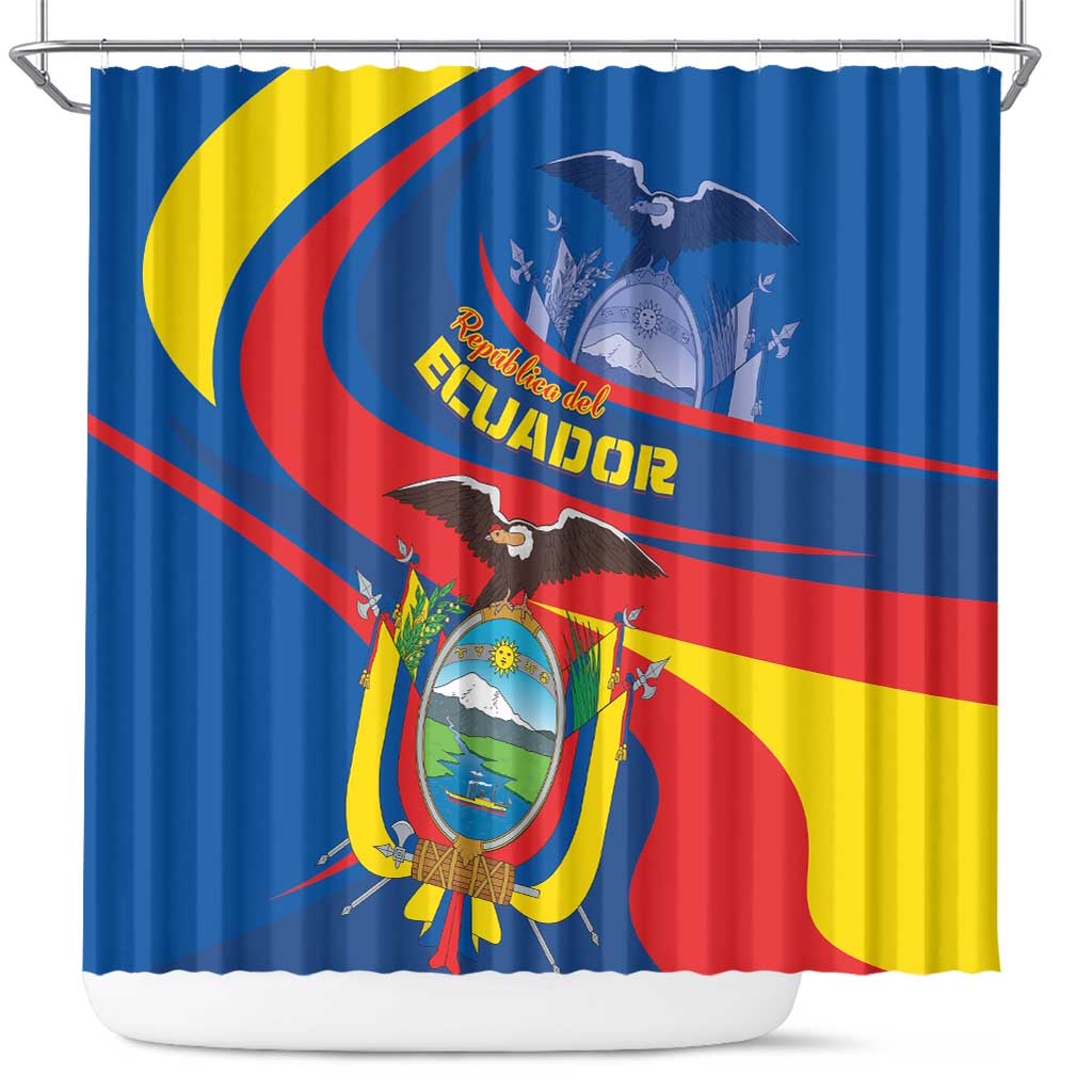 Ecuador Independence Day Shower Curtain Dios patria y libertad