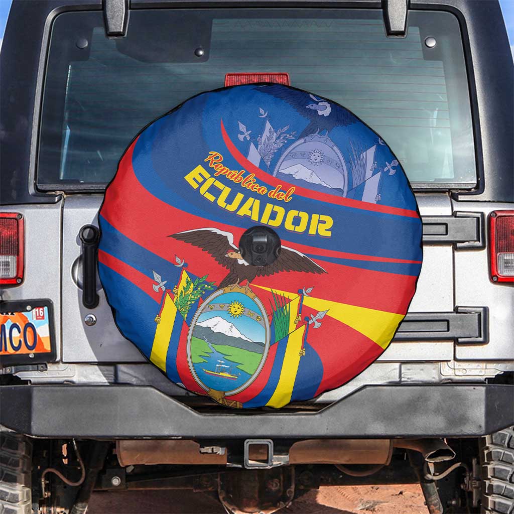 Ecuador Independence Day Spare Tire Cover Dios patria y libertad - Wonder Print Shop