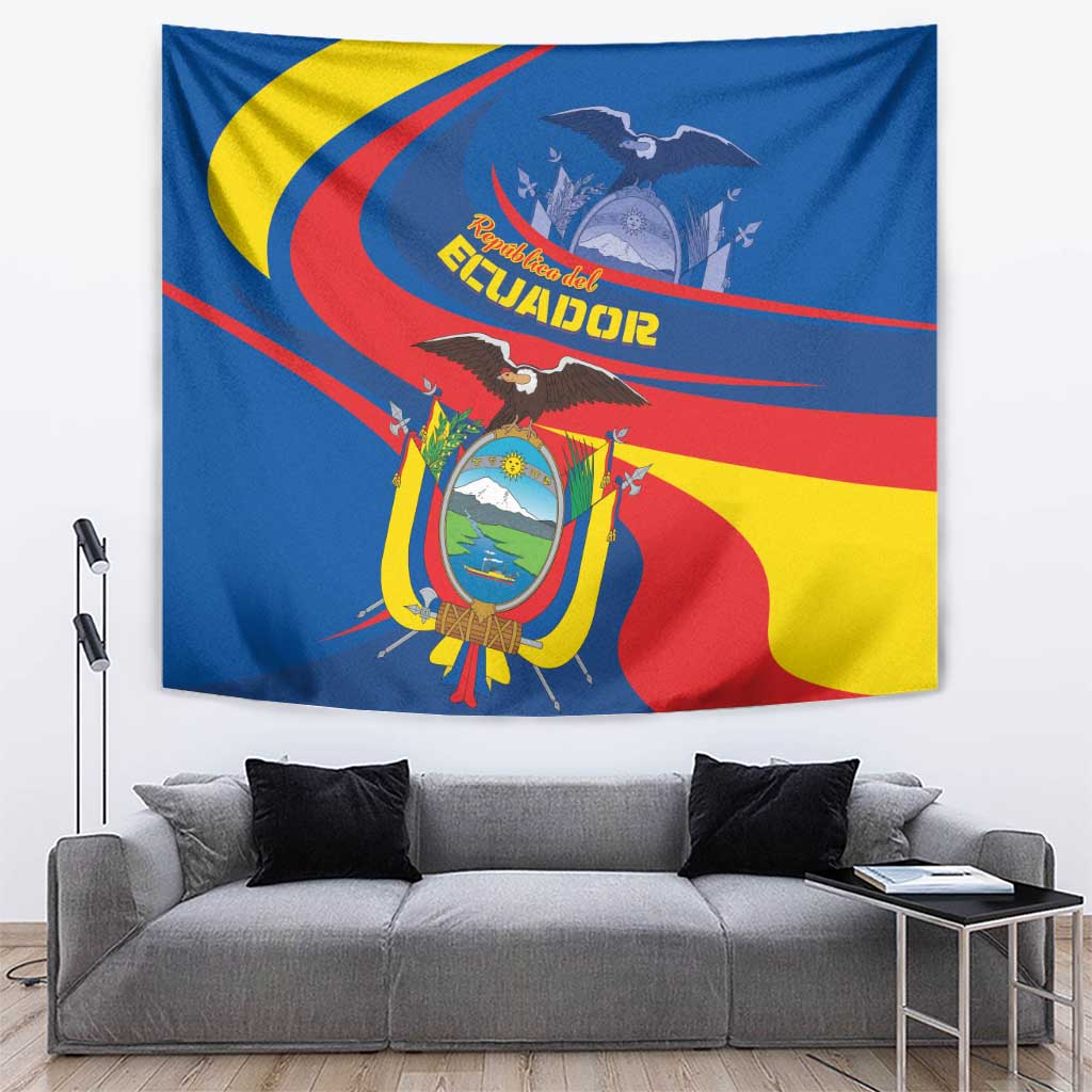 Ecuador Independence Day Tapestry Dios patria y libertad