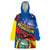 Ecuador Independence Day Wearable Blanket Hoodie Dios patria y libertad - Wonder Print Shop