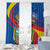 Ecuador Independence Day Window Curtain Dios patria y libertad - Wonder Print Shop