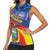 Ecuador Independence Day Women Sleeveless Polo Shirt Dios patria y libertad - Wonder Print Shop