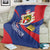 Liechtenstein Blanket Coat Of Arms Blue Red Color