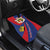 Liechtenstein Car Mats Coat Of Arms Blue Red Color - Wonder Print Shop