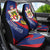 Liechtenstein Car Seat Cover Coat Of Arms Blue Red Color - Wonder Print Shop