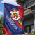 Liechtenstein Garden Flag Coat Of Arms Blue Red Color - Wonder Print Shop