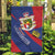 Liechtenstein Garden Flag Coat Of Arms Blue Red Color - Wonder Print Shop