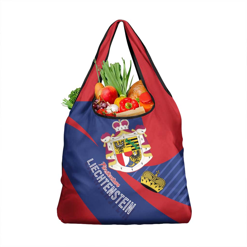 Liechtenstein Grocery Bag Coat Of Arms Blue Red Color