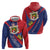 Liechtenstein Hoodie Coat Of Arms Blue Red Color - Wonder Print Shop