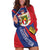 Liechtenstein Hoodie Dress Coat Of Arms Blue Red Color - Wonder Print Shop