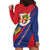 Liechtenstein Hoodie Dress Coat Of Arms Blue Red Color - Wonder Print Shop