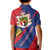 Liechtenstein Kid Polo Shirt Coat Of Arms Blue Red Color - Wonder Print Shop