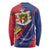 Liechtenstein Long Sleeve Shirt Coat Of Arms Blue Red Color - Wonder Print Shop